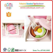 Lovely Strawberry Wooden Toys Kids Kitchen Storage Gabinete